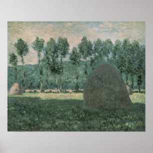 Claude Monet Haystacks near Giverny, c.1884-89 Poster