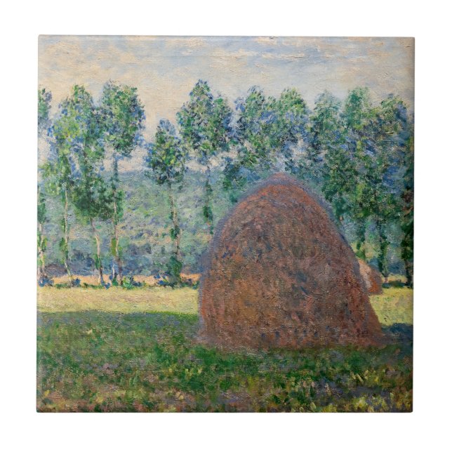 Claude Monet - Haystacks near Giverny Ceramic Tile (Front)