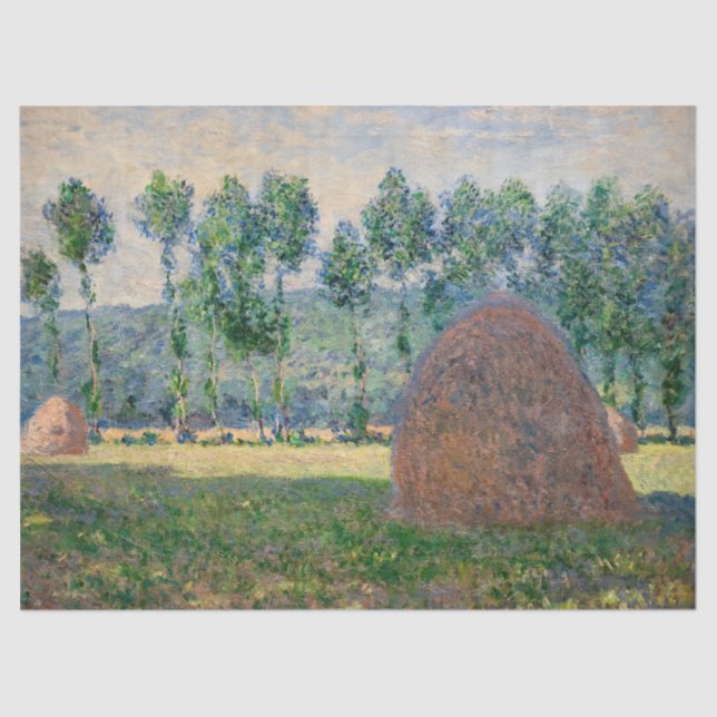 Claude Monet - Haystacks near Giverny Tissue Paper (Front)