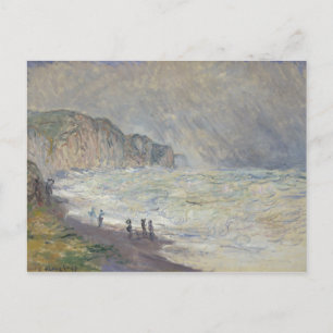 Claude Monet - Heavy Sea at Pourville Postcard
