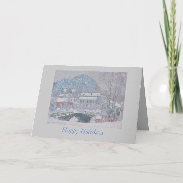 Claude Monet Holiday Card (Front)