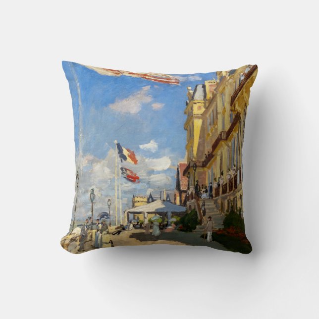 Claude Monet - Hotel des Roches Noires, Trouville Cushion (Front)