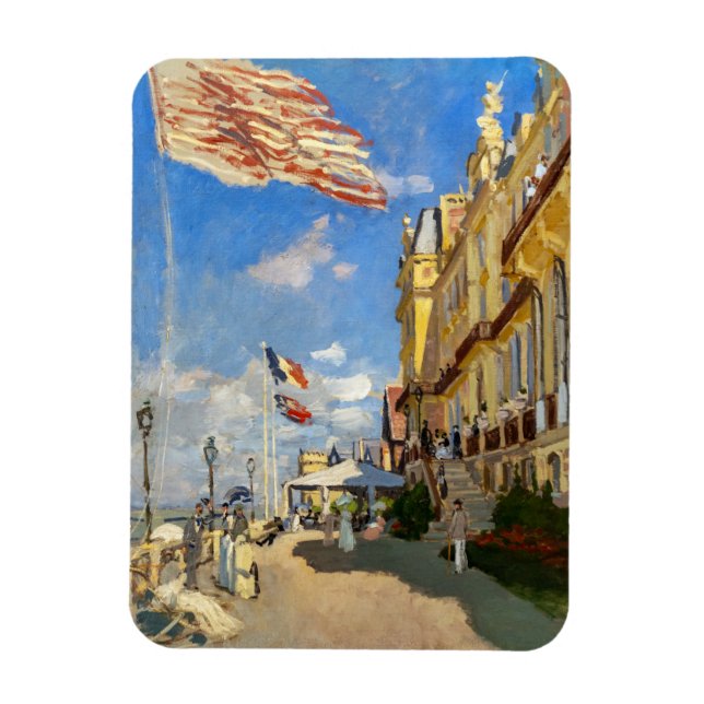 Claude Monet - Hotel des Roches Noires, Trouville Magnet (Vertical)