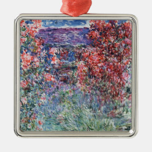 Claude Monet House at Giverny under the Roses Metal Tree Decoration