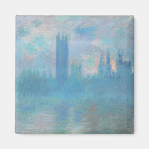 Claude Monet. Houses of Parliament London. Blue Magnet