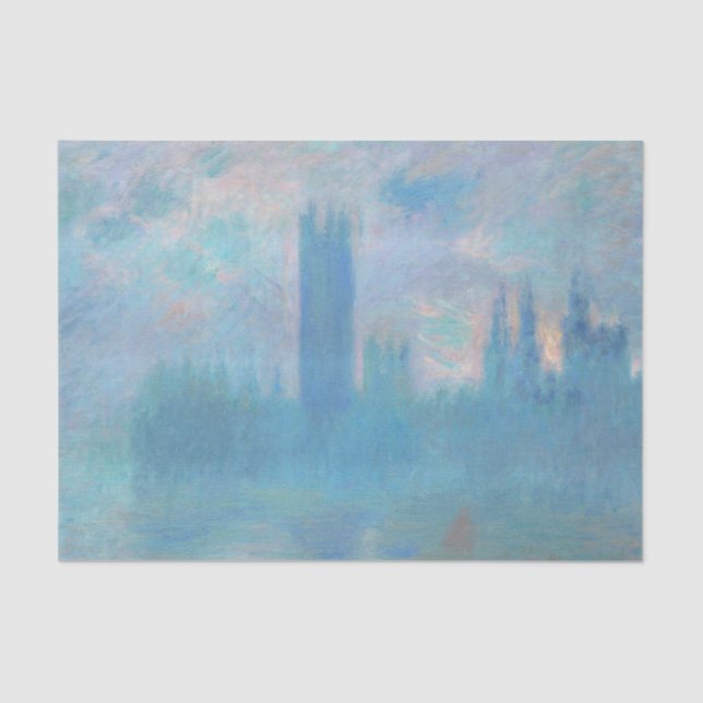 Claude Monet. Houses of Parliament London. Blue Tissue Paper (Front)