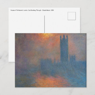 Claude Monet - Houses of Parliament London Postcard
