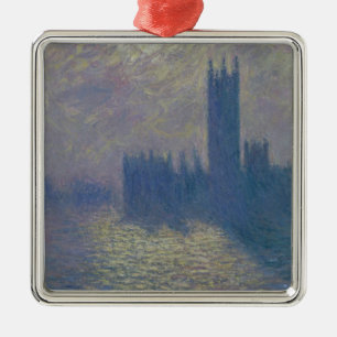 Claude Monet   Houses of Parliament, Stormy Sky Metal Ornament