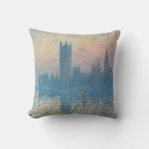 Claude Monet Houses of Parliament Sunset Cushion