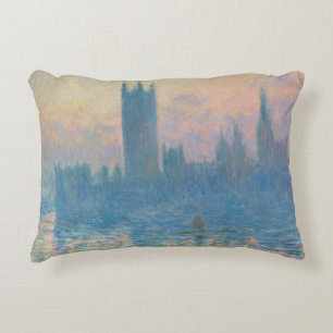 Claude Monet Houses of Parliament Sunset Decorative Cushion