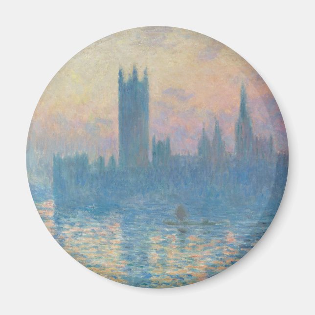 Claude Monet Houses of Parliament Sunset Magnet (Front)