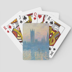 Claude Monet Houses of Parliament Sunset Playing Cards