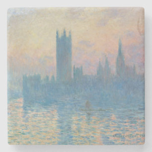 Claude Monet Houses of Parliament Sunset Stone Coaster