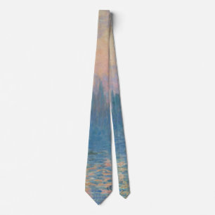 Claude Monet Houses of Parliament Sunset Tie