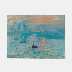 CLAUDE MONET - Impression, sunrise 1872 Doormat