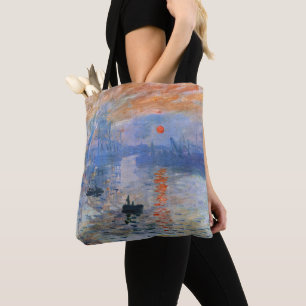 Claude Monet Impression Sunrise 1872 Harbour Art Tote Bag