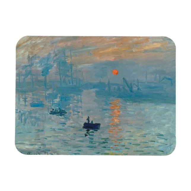 CLAUDE MONET - Impression, sunrise 1872 Magnet (Horizontal)