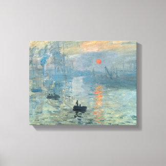 Claude Monet Impression Sunrise Canvas Print