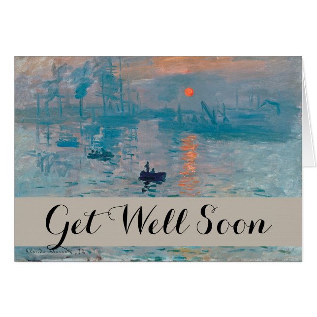 Claude Monet Impression Sunrise French (Front Horizontal)