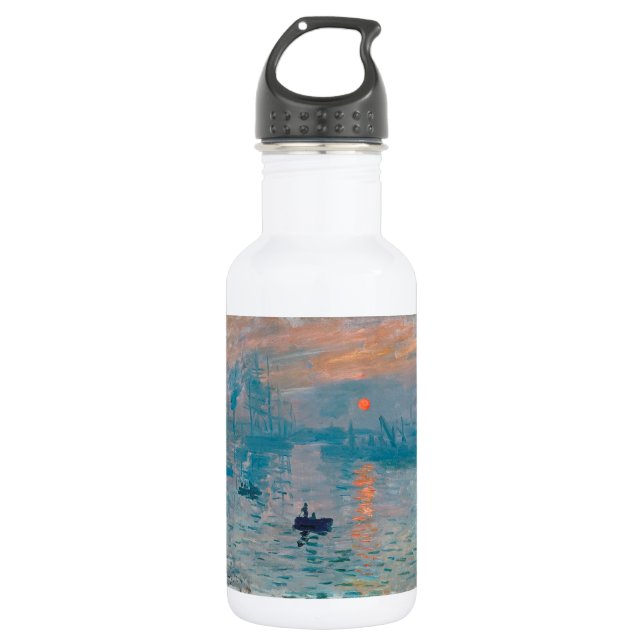 Claude Monet Impression Sunrise French 532 Ml Water Bottle (Front)