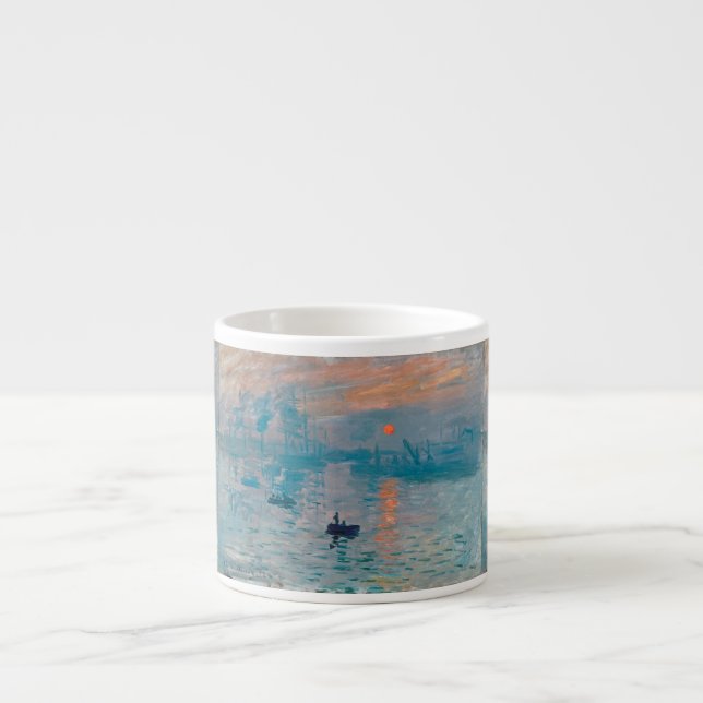 Claude Monet Impression Sunrise French Espresso Cup (Front)