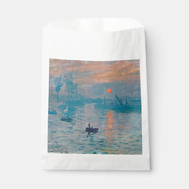 Claude Monet Impression Sunrise French Favour Bag (Front)