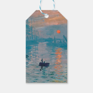 Claude Monet Impression Sunrise French Gift Tags