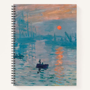Claude Monet Impression Sunrise French Notebook