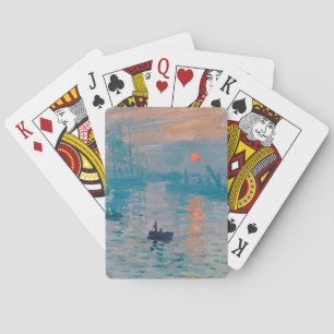 Claude Monet Impression Sunrise French Playing Cards