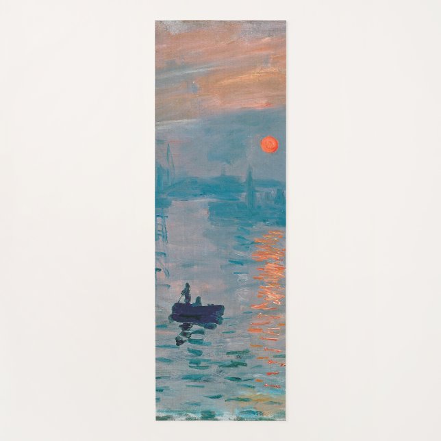 Claude Monet Impression Sunrise French Yoga Mat (Front)