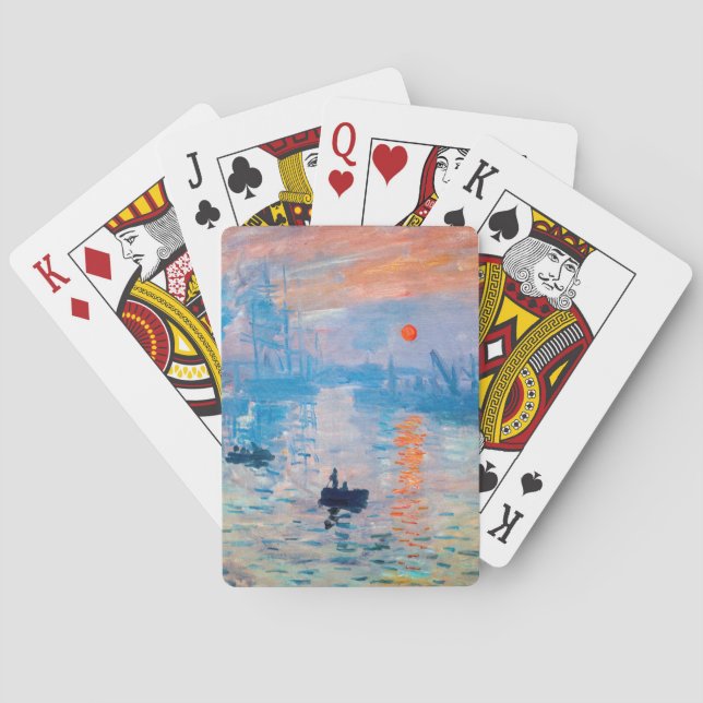 Claude Monet - Impression, Sunrise Playing Cards (Back)