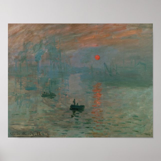 Claude Monet - Impression, Sunrise Poster (Front)