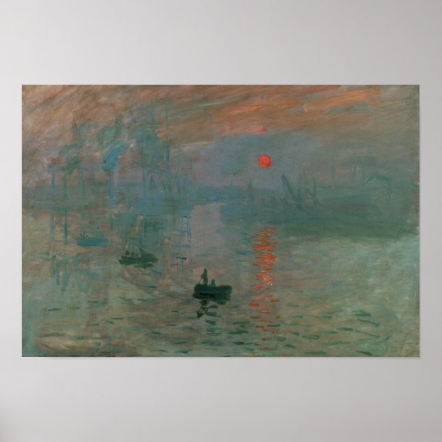 Claude Monet - Impression, Sunrise Poster (Front)