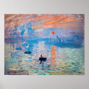 Claude Monet - Impression, Sunrise Poster