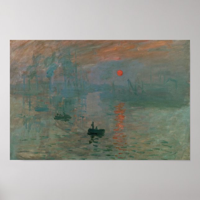 Claude Monet - Impression, Sunrise Poster (Front)