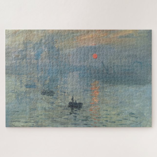 Claude Monet Impression Sunrise Soleil Levant Jigsaw Puzzle (Horizontal)