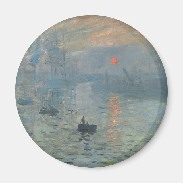 Claude Monet Impression Sunrise Soleil Levant Magnet (Front)