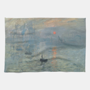 Claude Monet Impression Sunrise Soleil Levant Tea Towel