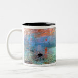 Claude Monet Impression Sunrise Two-Tone Coffee Mug<br><div class="desc">Impression Sunrise painted by Claude Monet in 1872.</div>