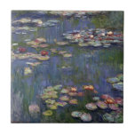 Claude Monet Impressionist Water Lillies Painting Ceramic Tile<br><div class="desc">Impressionist Landscape Painting by Claude Monet - Classic Masterpieces - Claude Monet's Impressionist Painting Series - Claude Monet Impressionist Water Lillies Painting</div>