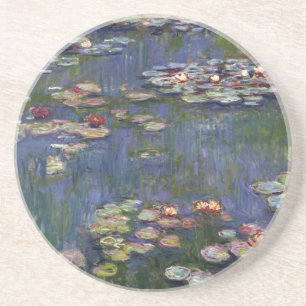 Claude Monet Impressionist Water Lillies Painting Coaster