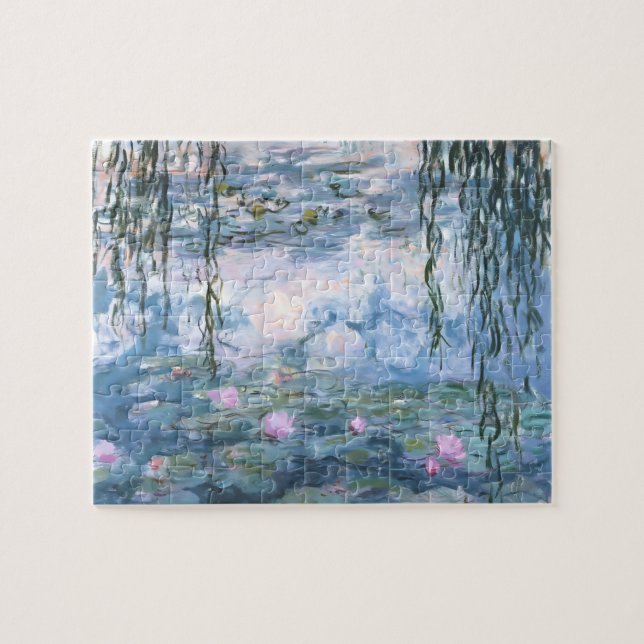 Claude Monet Impressionist Water Lillies Painting Jigsaw Puzzle (Horizontal)