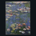 Claude Monet Impressionist Water Lillies Painting Notebook<br><div class="desc">Impressionist Landscape Painting by Claude Monet - Classic Masterpieces - Claude Monet's Nature Painting Series - Claude Monet Impressionist Water Lillies Painting</div>
