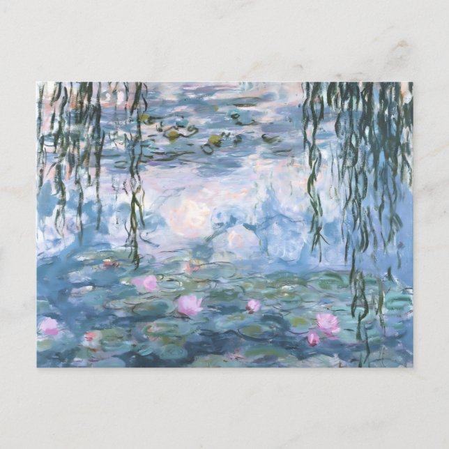 Claude Monet Impressionist Water Lillies Painting Postcard (Front)