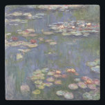 Claude Monet Impressionist Water Lillies Painting Stone Coaster<br><div class="desc">Impressionist Landscape Painting by Claude Monet - Classic Masterpieces - Claude Monet's Impressionist Painting Series - Claude Monet Impressionist Water Lillies Painting</div>