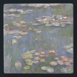 Claude Monet Impressionist Water Lillies Painting Stone Coaster<br><div class="desc">Impressionist Landscape Painting by Claude Monet - Classic Masterpieces - Claude Monet's Impressionist Painting Series - Claude Monet Impressionist Water Lillies Painting</div>