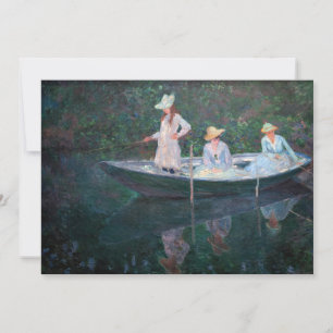 Claude Monet - In the Norwegian Boat Invitation