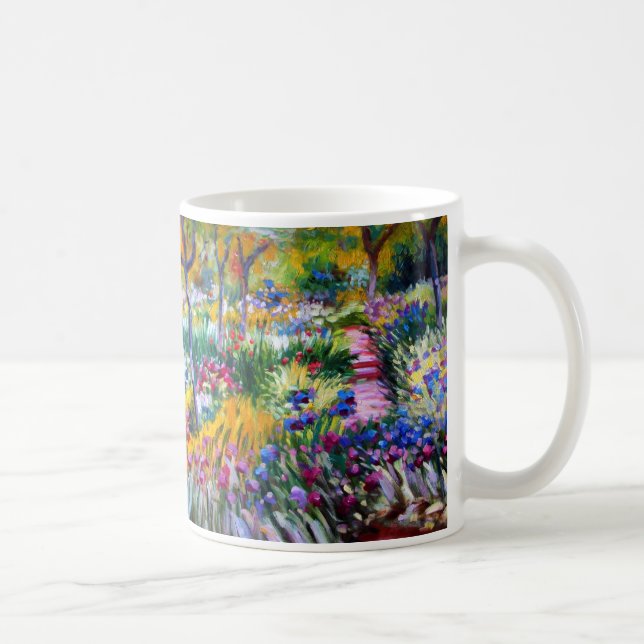 Claude Monet: Iris Garden by Giverny Coffee Mug (Right)