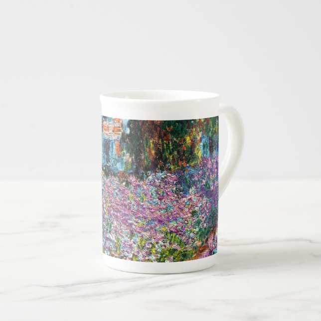 Claude Monet: Irises in Monet's Garden Bone China Mug (Front Right)