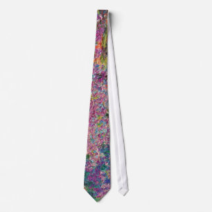Claude Monet - Irises in Monet's Garden Fine Art Tie